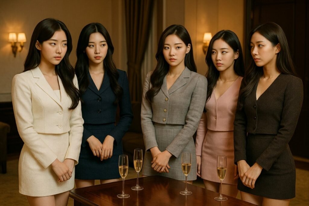 일프로 아가씨들 서로 견제하는 모습