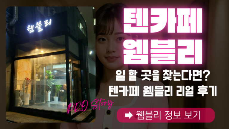텐카페 웸블리 : 강남에서 일할 곳을 찾는 아가씨들 필독!