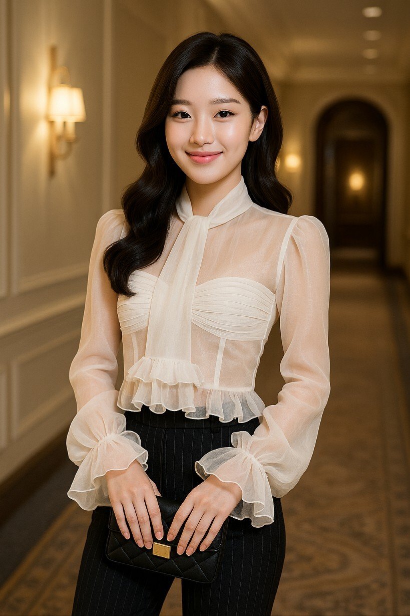 시스루 룩 자신감